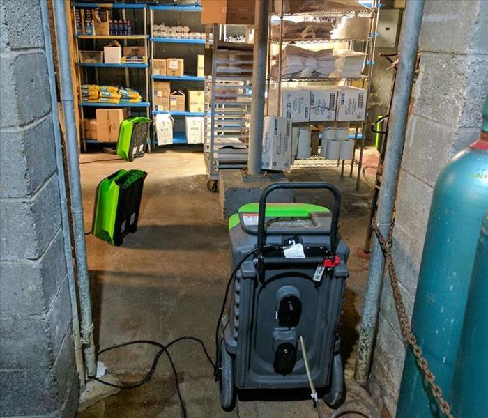 Drying equipment setup in a warehouse in Montclair, NJ