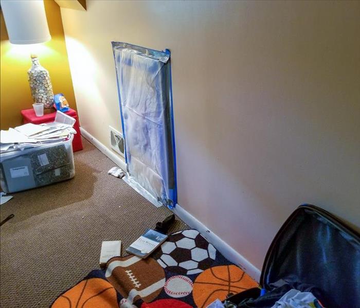 mold containment in a kid's room