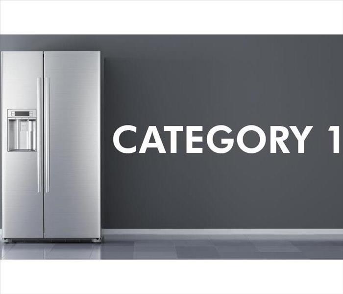 Refrigerator with the phrase Category 1